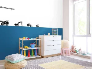 Fashion Silhouetten werkvoertuigen Kinderkamer