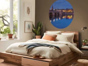 Discount Sint Servaasbrug in de avond fotobehang Architectuur