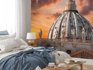 Discount Sint-Pieter bij zonsondergang fotobehang Architectuur