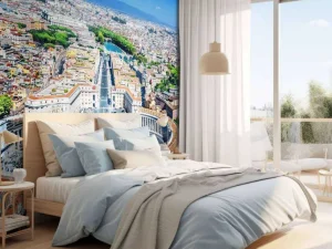 Online Sint-Pietersplein in de zomer fotobehang Architectuur