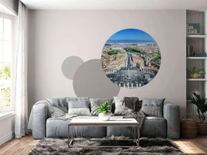 Online Sint-Pietersplein in de zomer fotobehang Architectuur
