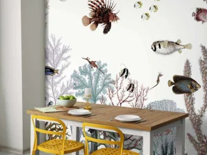 New Sir Edwards - Roaring Reef - White fotobehang Kinderkamer