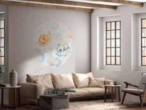 Sale Slapende vrienden in de wolken Babykamer
