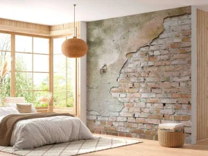 Sale Slordige bakstenen muur fotobehang Gang