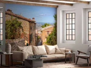 Clearance Smal straatje in Italië fotobehang Architectuur