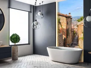 Clearance Smal straatje in Italië fotobehang Architectuur