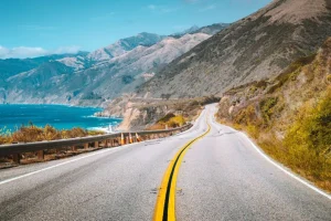 Best Snelweg langs de Amerikaanse kust fotobehang Architectuur