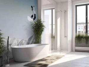 Fashion Snowboarder maakt een hoge sprong fotobehang Tienerkamer | Sport