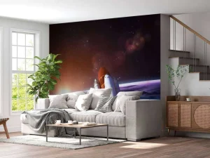 Sale Space Shuttle in de ruimte fotobehang Tienerkamer