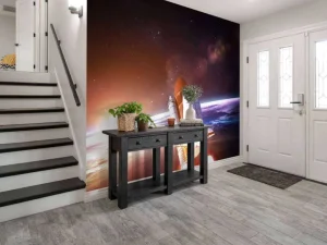 Sale Space Shuttle in de ruimte fotobehang Tienerkamer