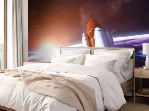 Sale Space Shuttle in de ruimte fotobehang Tienerkamer
