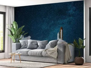 New Space Shuttle lancering met sterren fotobehang Tienerkamer | Kinderkamer