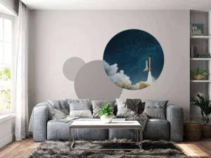 New Space Shuttle lancering met sterren fotobehang Tienerkamer | Kinderkamer