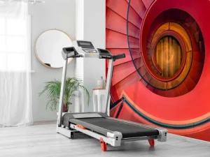 Sale Spiraalvormige rode trap fotobehang Kunst & Design | Architectuur