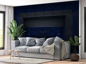 Discount Sportauto in een garagebox fotobehang Kinderkamer | Transport