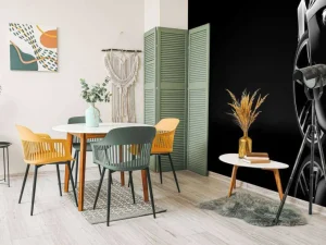 Clearance Sportauto met een zwarte achtergrond fotobehang Kinderkamer | Transport