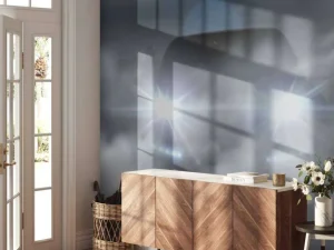 Fashion Sportauto met rook fotobehang Kinderkamer | Transport