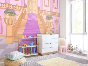 Online Sprookjeskasteel interieur fotobehang Kinderkamer