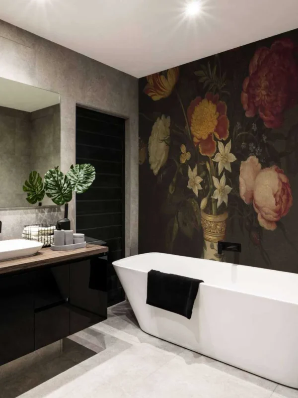Online Stilleven met bloemen in een Wan-li vaas fotobehang Kunst & Design | Bloemen