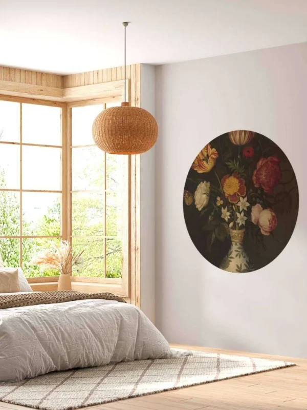 Online Stilleven met bloemen in een Wan-li vaas fotobehang Kunst & Design | Bloemen