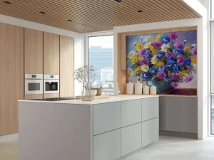 Hot Stilleven van een vaas met kleurrijke bloemen fotobehang Bloemen | Kunst & Design