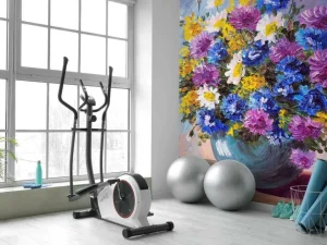 Hot Stilleven van een vaas met kleurrijke bloemen fotobehang Bloemen | Kunst & Design