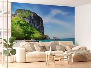 Discount Strand op het Poda eiland in Thailand fotobehang Transport