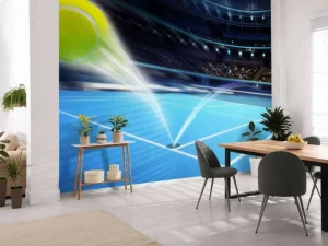 Online Stuiterende tennisbal fotobehang Tienerkamer
