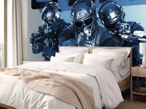 Fashion SWAT Team fotobehang Tienerkamer