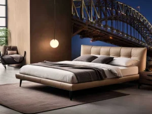 Clearance Sydney Harbour Bridge in de avond fotobehang Architectuur