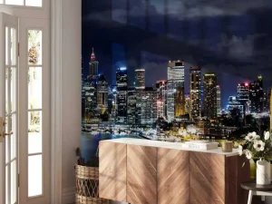 Sale Sydney in de avond fotobehang Architectuur
