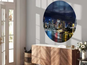 Sale Sydney in de avond fotobehang Architectuur