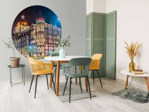 Discount Tai Mahal Palace in de avond fotobehang Architectuur