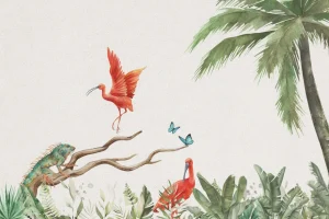 Clearance Tak met jungle dieren Kinderkamer