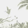 New Tak met jungle dieren in groen Kinderkamer | Dieren