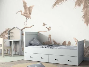 New Tak met jungle dieren in taupe Kinderkamer | Dieren