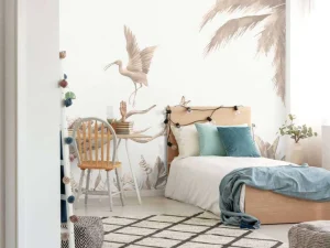 New Tak met jungle dieren in taupe Kinderkamer | Dieren