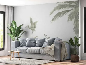 New Tak met jungle dieren in groen Kinderkamer | Dieren
