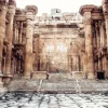 Hot Tempel van Bacchus fotobehang Architectuur
