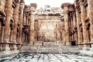 Hot Tempel van Bacchus fotobehang Architectuur