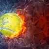 Discount Tennisbal met veel kracht fotobehang Tienerkamer | Kinderkamer