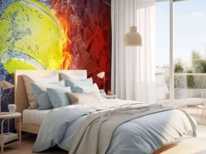 Discount Tennisbal met veel kracht fotobehang Tienerkamer | Kinderkamer