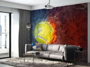 Discount Tennisbal met veel kracht fotobehang Tienerkamer | Kinderkamer
