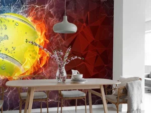 Discount Tennisbal met veel kracht fotobehang Tienerkamer | Kinderkamer