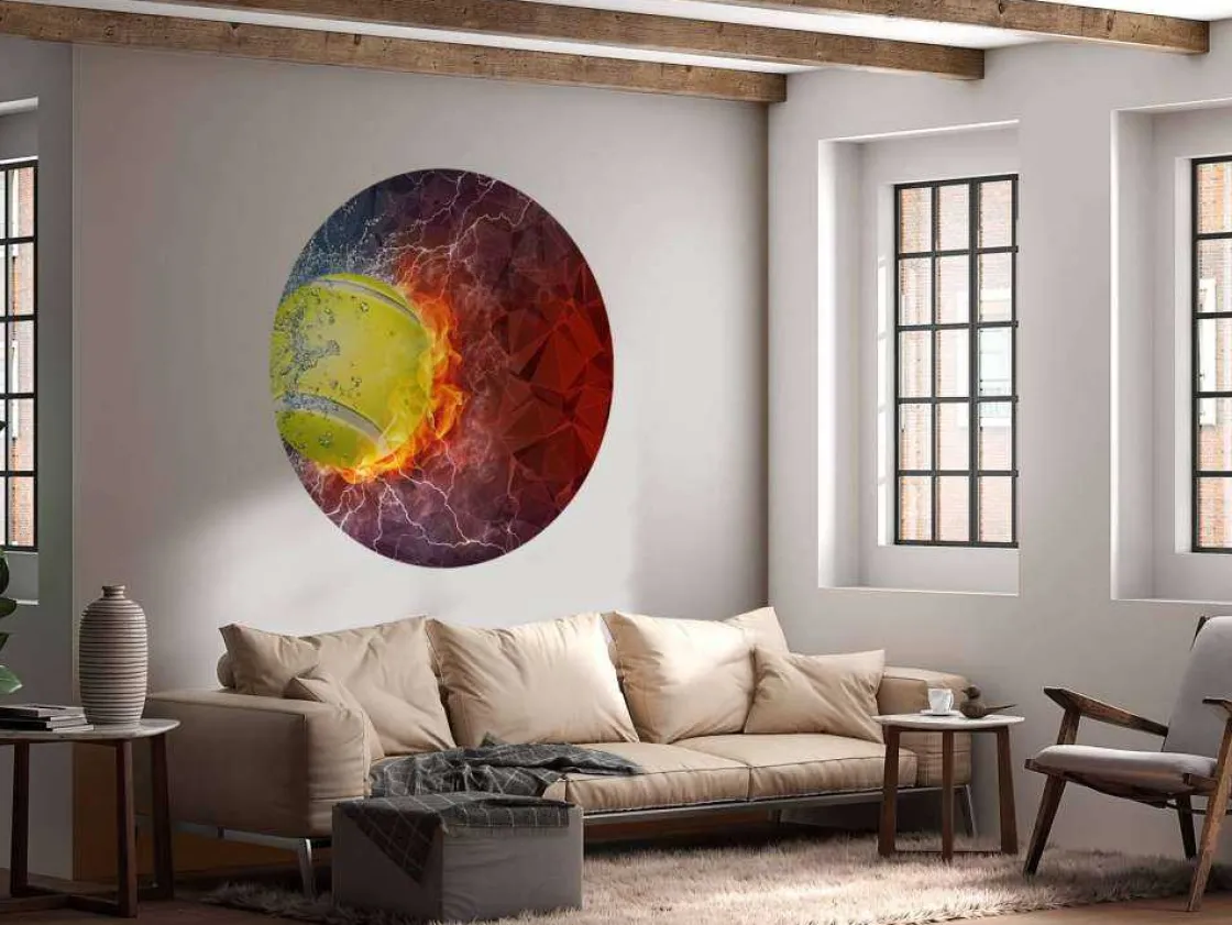 tennisbal_met_veel_kracht_6.webp Discount Tennisbal met veel kracht fotobehang Tienerkamer | Kinderkamer