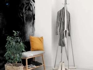 Fashion Tijger en luipaard in zwart-wit fotobehang Hobbykamer