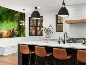 New Tijger in Russische natuur fotobehang Dieren