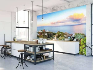 Fashion Trap naar de zee fotobehang Bloemen