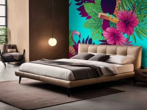 Fashion Trendy jungle print fotobehang Dieren | Bloemen