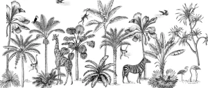 Best Tropisch dierenjungle Kinderkamer | Dieren